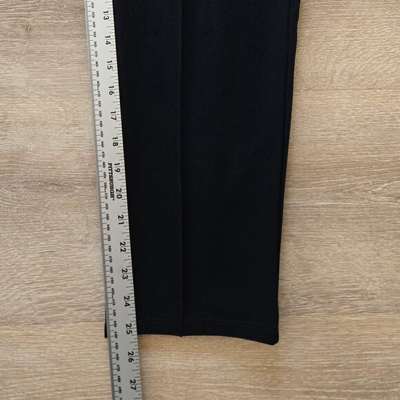H&M Black Creased Tapered Suit Pants Small Crêpe Jersey High Waist New With Tags - Picture 12 of 16